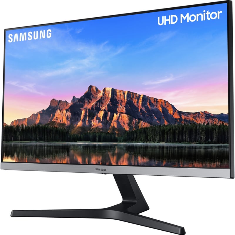 Samsung U28R550UQN 28" Class 4K UHD LCD Monitor - 16:9 - Dark Blue Gray - Thumbnail 1