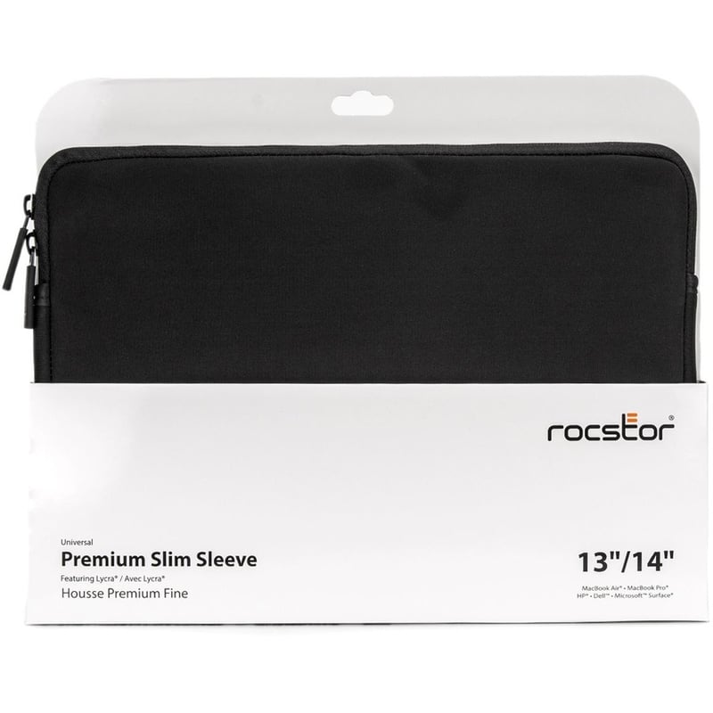 Rocstor Premium Universal Carrying Case (Sleeve) for 13" to 14" Apple MacBook Pro, Chromebook, Notebook - Black - Thumbnail 3