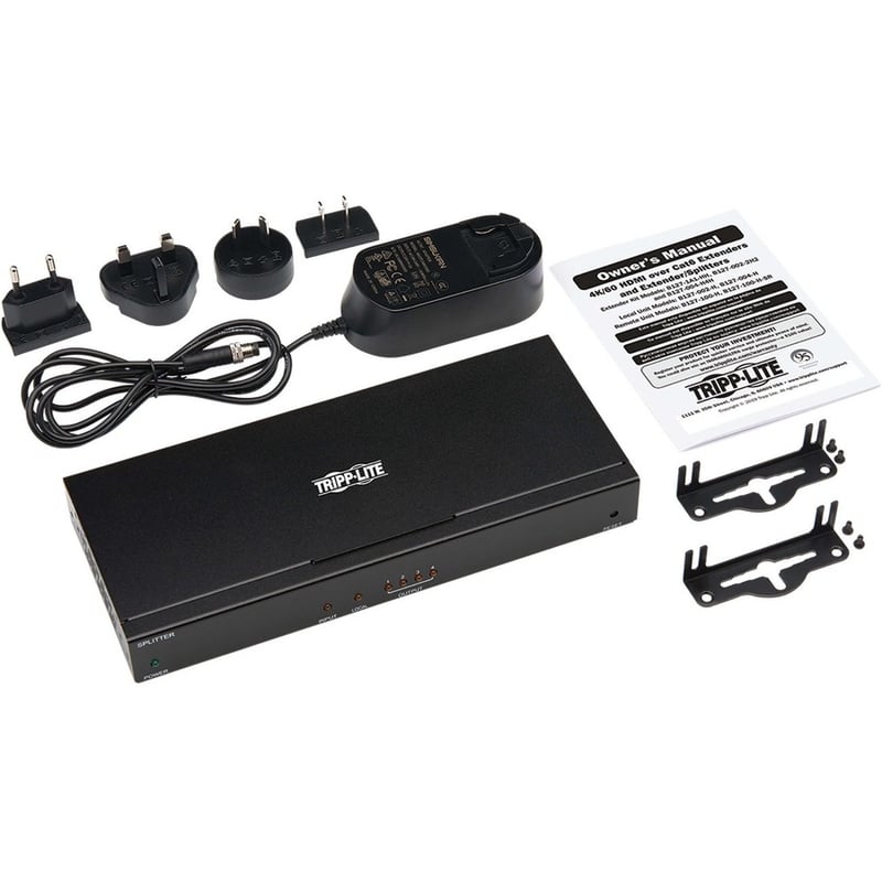 Eaton Tripp Lite Series 4-Port HDMI over Cat6 Splitter/Extender, 4K 60 Hz, HDR, PoC, Multi-Resolution Support, 125 ft., TAA - Thumbnail 4