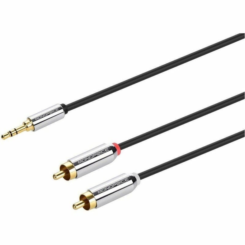 STEREO MALE TO RCA STEREO M 6FT - BLACK - Thumbnail 3