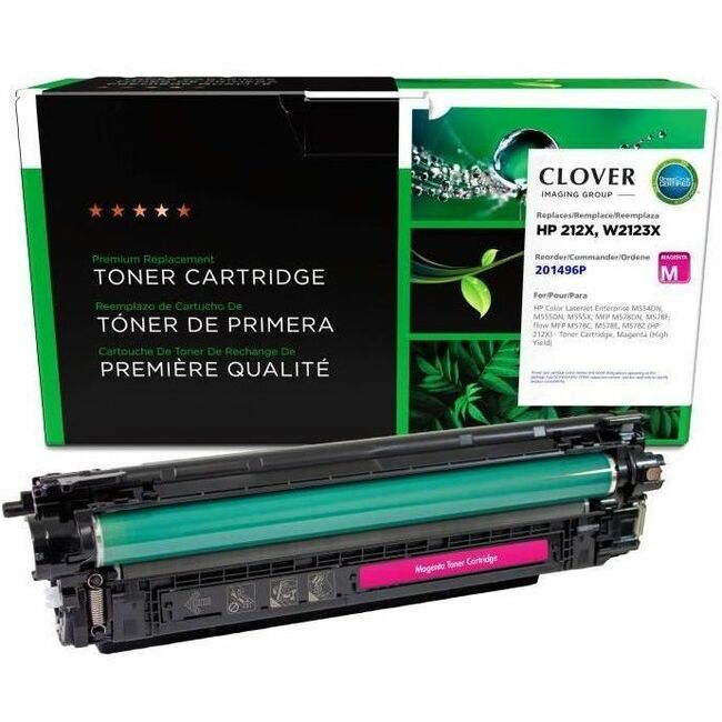 Clover Imaging Remanufactured High Yield Magenta Toner Cartridge (New Chip) for HP 212X (W2123X) - Thumbnail 1