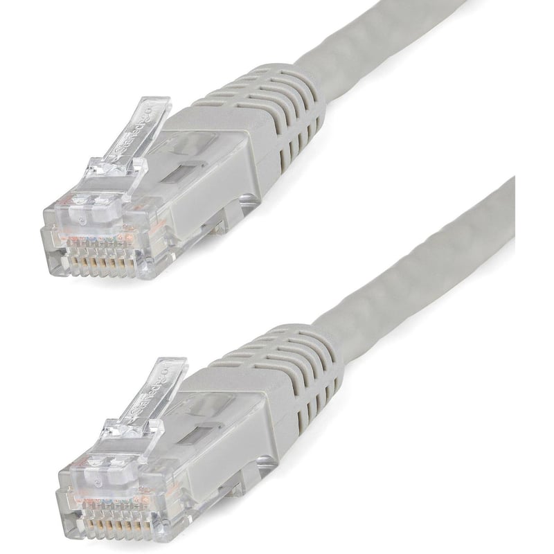 StarTech.com 20ft CAT6 Ethernet Cable - Gray Molded Gigabit - 100W PoE UTP 650MHz - Category 6 Patch Cord UL Certified Wiring/TIA - Thumbnail 1
