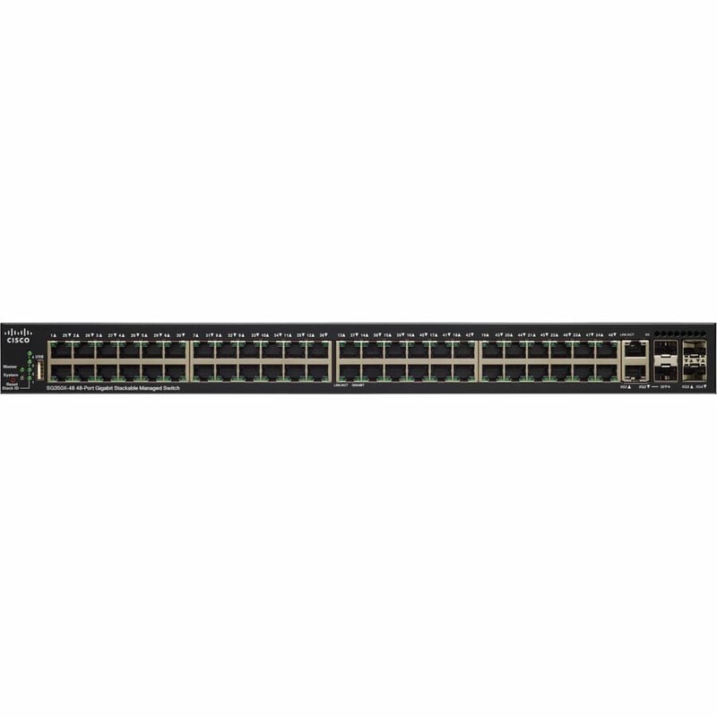 CISCO SG350X-48 48-PORTGIGABITSTACKABLESWITCH REMANUFACTURED - Thumbnail 3
