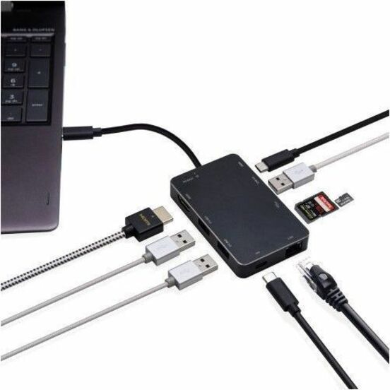 SYBA USB 3.1 Gen 1 Type-C Docking Station - SD-HUB50116 - Thumbnail 2
