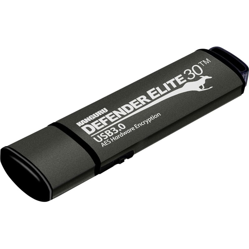 Kanguru Defender Elite30, Hardware Encrypted, Secure, SuperSpeed USB 3.0 Flash Drive, 16G - Thumbnail 2