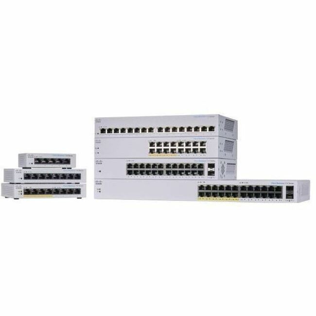 CBS110 UNMANAGED 24-PORT GE, 2X1G SFP SHARED REMANUFACTURED - Thumbnail 1