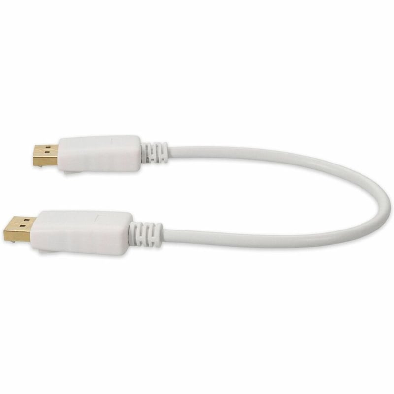 AddOn 3m DisplayPort Male to DisplayPort Male White Cable For Resolution Up to 3840x2160 (4K UHD) - Thumbnail 2