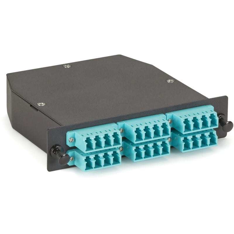 Black Box MTP OM3 Fiber Optic LGX Cassette - (1) MTP 24 to (24) LC Type A - Thumbnail 1