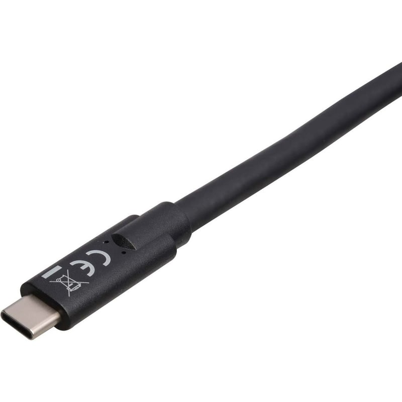 V7 USB-C Male to USB-C Male Cable USB 3.2 Gen2 10 Gbps 3A 2m/6.6ft Black - Thumbnail 3