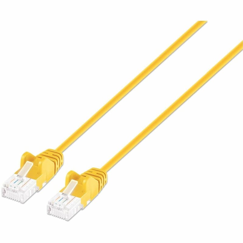 CAT6 U/UTP SLIM NETWORK PATCH CABLE, 5 FT., YELLOW - Thumbnail 2