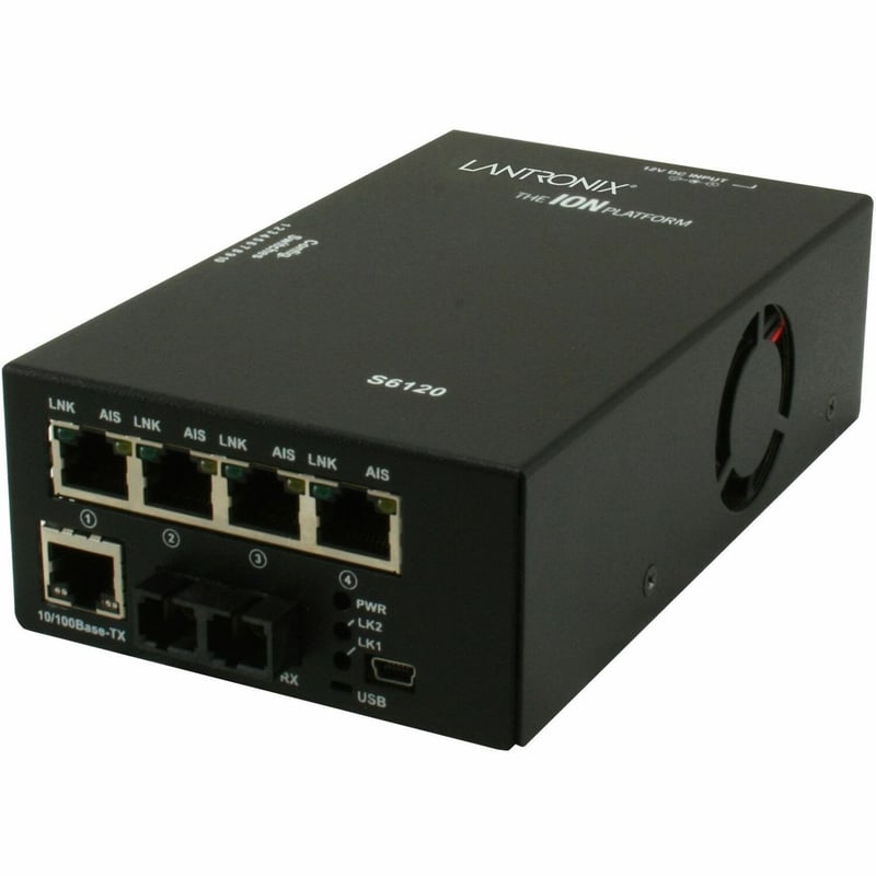 4X T1/E1 ION WITH ETHERNET TO FIBER, MM ST, 2KM