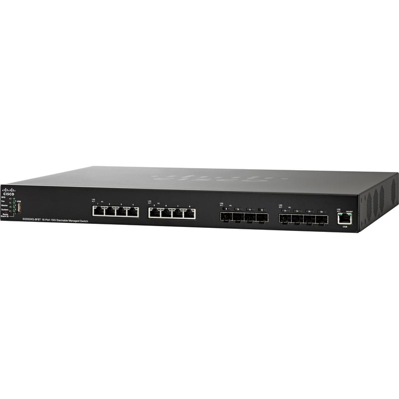 CISCOSG550XG-8F8T16PRT10GSTACKABLEMANAGED SW REMANUFACTURED - Thumbnail 4