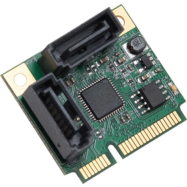 IO Crest Half Height 2 Port SATA III RAID Mini PCI-e 2.0 Card - Thumbnail 1