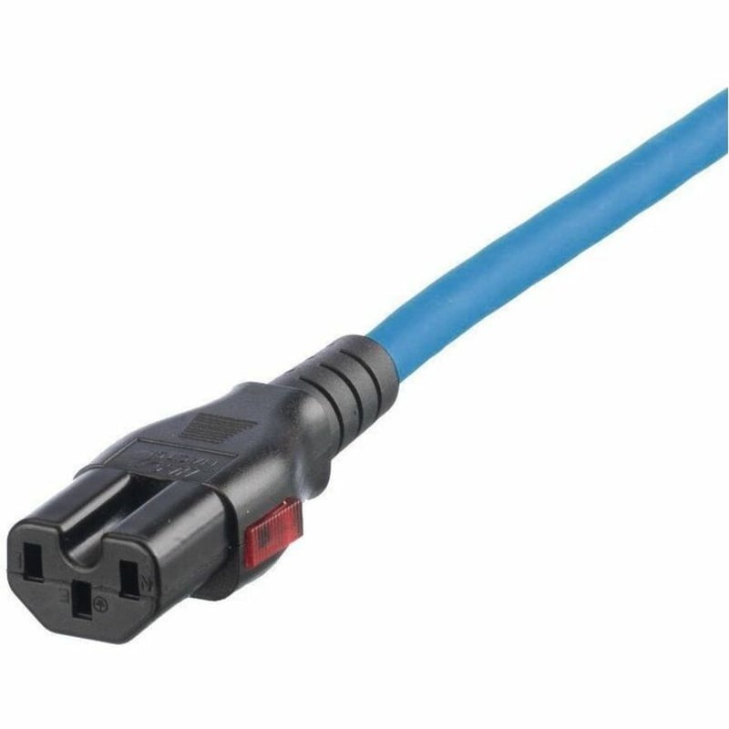 DL LCK PW CORD IEC C14 TO IEC C 15/C13 8 FT (2.4 M) BU 10PK - Thumbnail 3