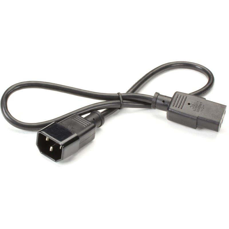 Black Box Extension Power Cord, IEC C13 to IEC C14, 2-ft. (0.6-m) - Thumbnail 2