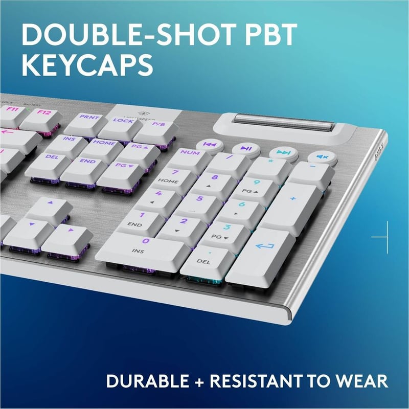 G915 X LIGHTSPEED TACTILE WHITE GAMING KEYBOARD - Thumbnail 3