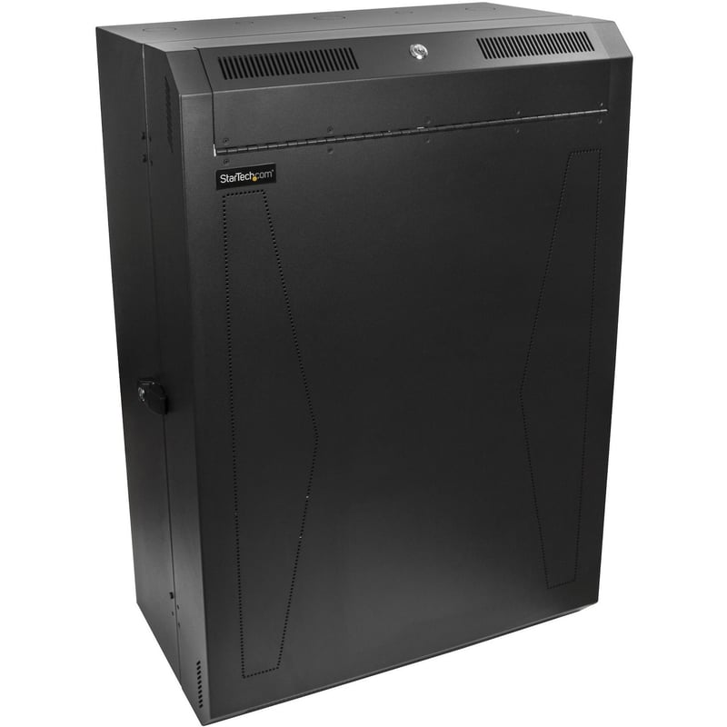 StarTech.com 8U 19" Vertical Wall Mount Server Rack Cabinet Enclosure - Low Profile (15") - 30" Deep Locking w/2U for Network IT Equipment - Thumbnail 1