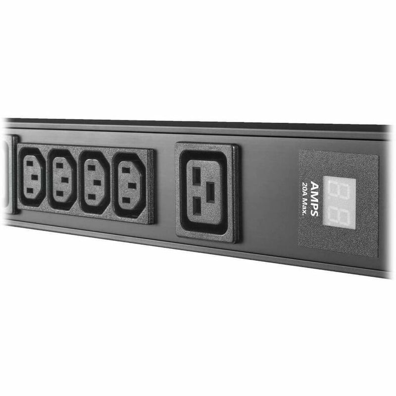 Tripp Lite by Eaton PDU 3.7kW 208/230V Single-Phase Local Metered PDU - 16 C13 & 4 C19 Outlets C20/L6-20P Input 10-ft. (3.05 m) Cord 40 in. 0U Rack - Thumbnail 4