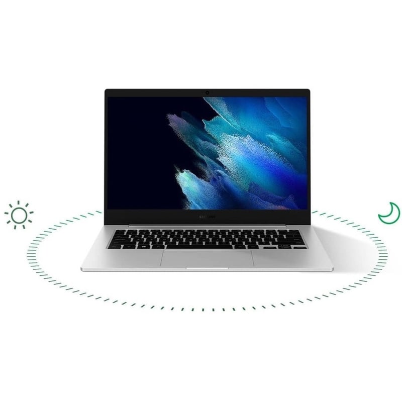 Samsung Galaxy Book Go NP545XLA-KA1VZ 14" Notebook - Full HD - 1920 x 1080 - Qualcomm Kryo 495 3.15 GHz - 8 GB Total RAM - 8 GB On-board Memory - 128 GB Flash Memory - Silver - Thumbnail 2