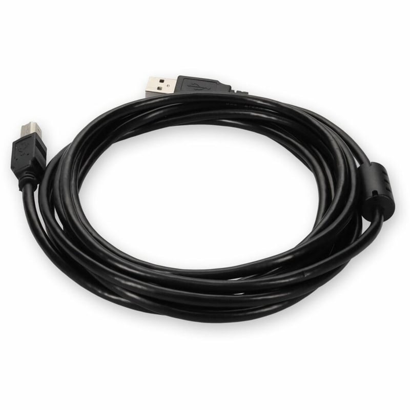 AddOn 3m USB 2.0 (A) Male to USB 2.0 (B) Male White Cable - Thumbnail 3