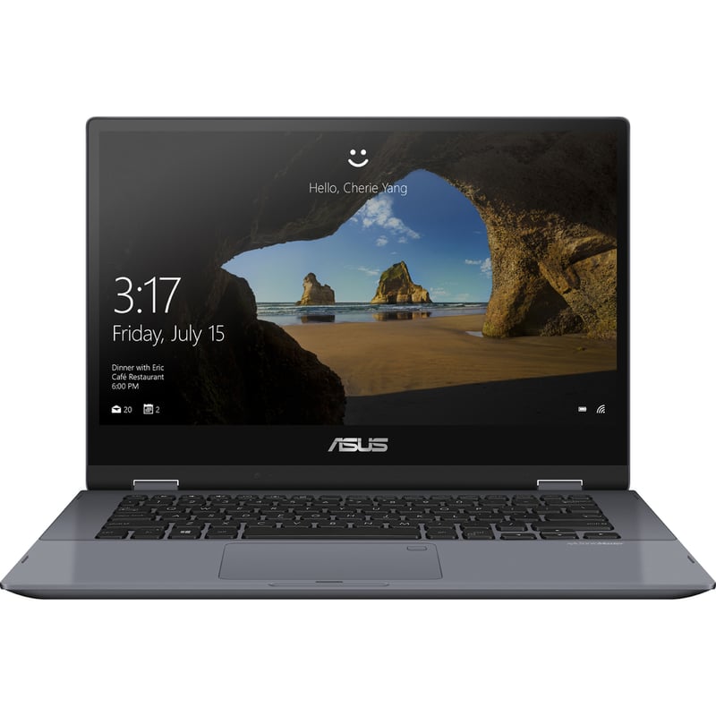 Asus VivoBook Flip 14 TP412 TP412FA-DB72T 14" Touchscreen Convertible Notebook - Intel Core i7 8th Gen i7-8565U - 8 GB - 512 GB SSD - Star Gray Metal - Thumbnail 2