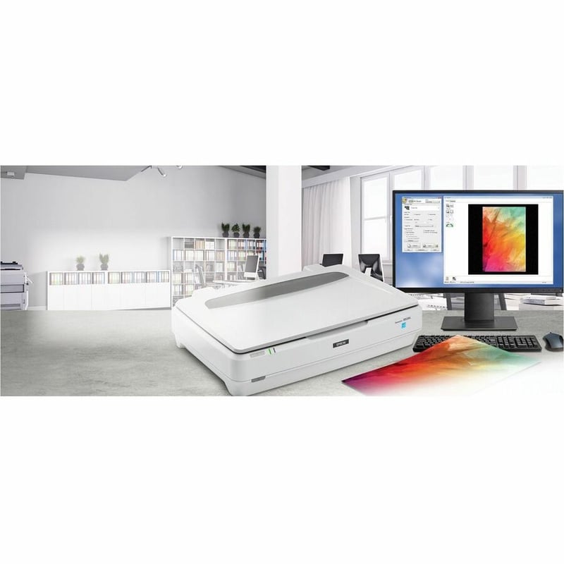 Epson Expression 13000XL Large Format Flatbed/Film Scanner - 2400 dpi Optical - Thumbnail 2