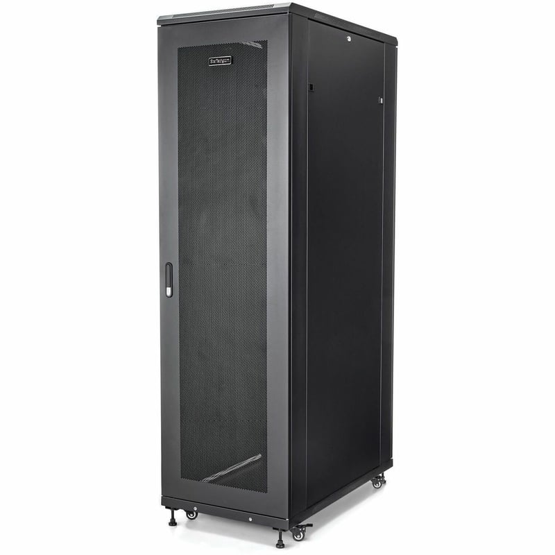 StarTech.com 4-Post 42U Server Rack Cabinet, 19" Data Rack Cabinet for Computer / IT Equipment mount, Rack Server Cabinet with Casters - Thumbnail 1