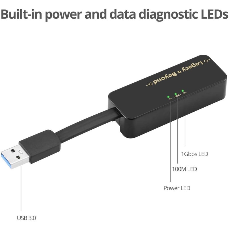 SIIG Portable USB 3.0 Gigabit Ethernet Adapter - Thumbnail 3
