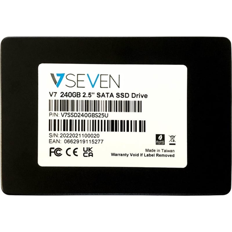 V7 V7SSD240GBS25U 240 GB Solid State Drive - 2.5" Internal - SATA (SATA/600) - TAA Compliant - Thumbnail 2