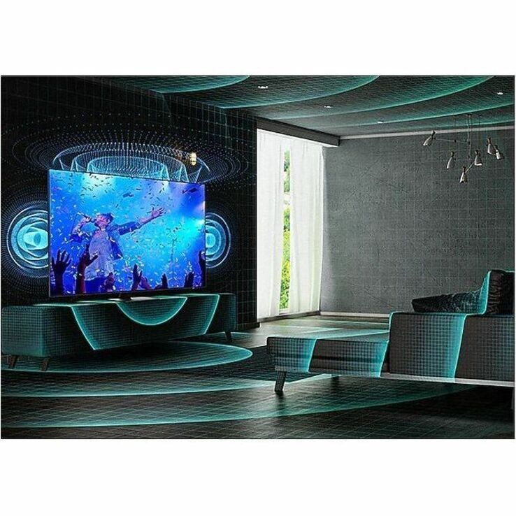Samsung Q7DA QN55Q7DAAF 54.6" Smart LED-LCD TV 2021 - 4K UHDTV - Black - Thumbnail 5