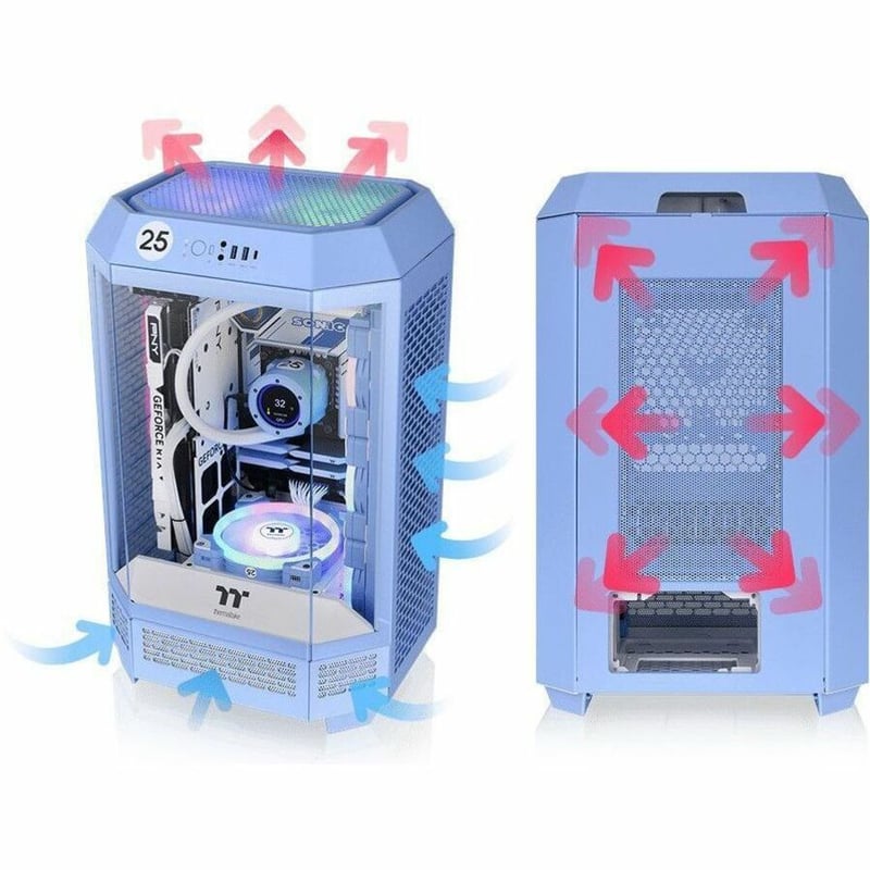 Thermaltake The Tower 300 Hydrangea Blue Micro Tower Chassis