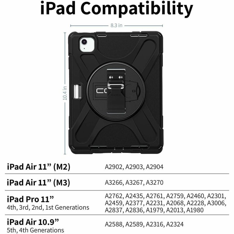 RUGGED CASE FOR IPAD AIR 11 M2/ M3/M4 IPAD PRO 11 1/2/3/4 AIR 10.9 - Thumbnail 3