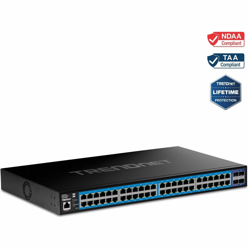 TRENDnet 52-Port Gigabit Web Smart Switch with 10G SFP+ Ports - Thumbnail 1