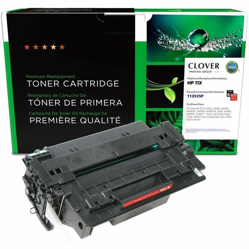 Clover Imaging Remanufactured High Yield MICR Toner Cartridge for HP Q6511X, TROY 02-81134-001 - Thumbnail 1