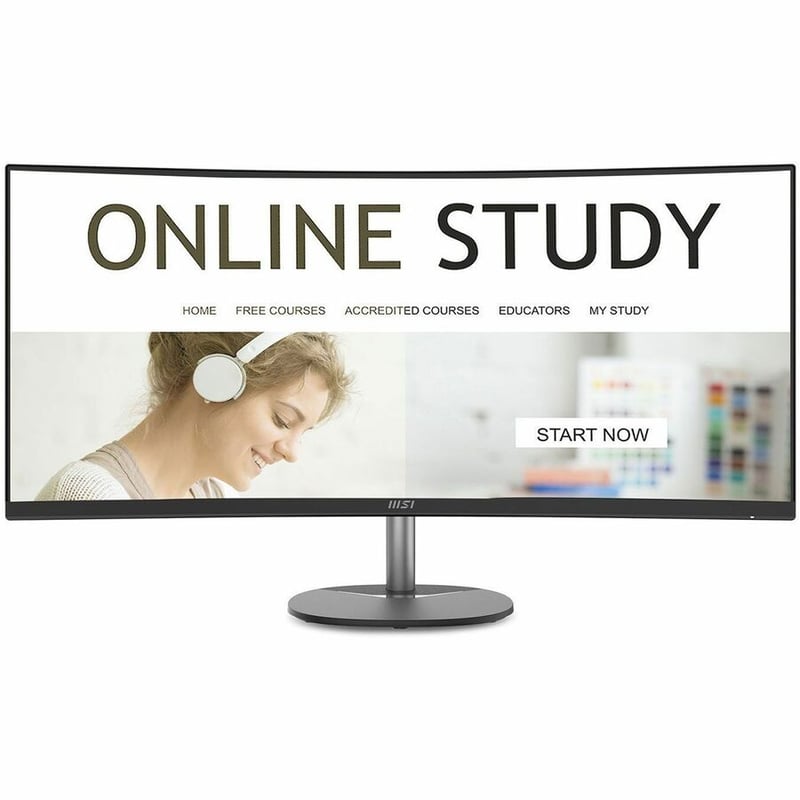 MSI Pro MP341CQ 34" Class UW-QHD Curved Screen LCD Monitor - 21:9 - Thumbnail 3