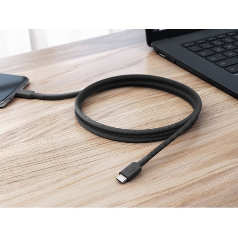 ALOGIC Elements PRO USB-C to USB-C cable - Male to Male - 1m - USB 2.0 - 5A - 480Mbps - Black - Thumbnail 3