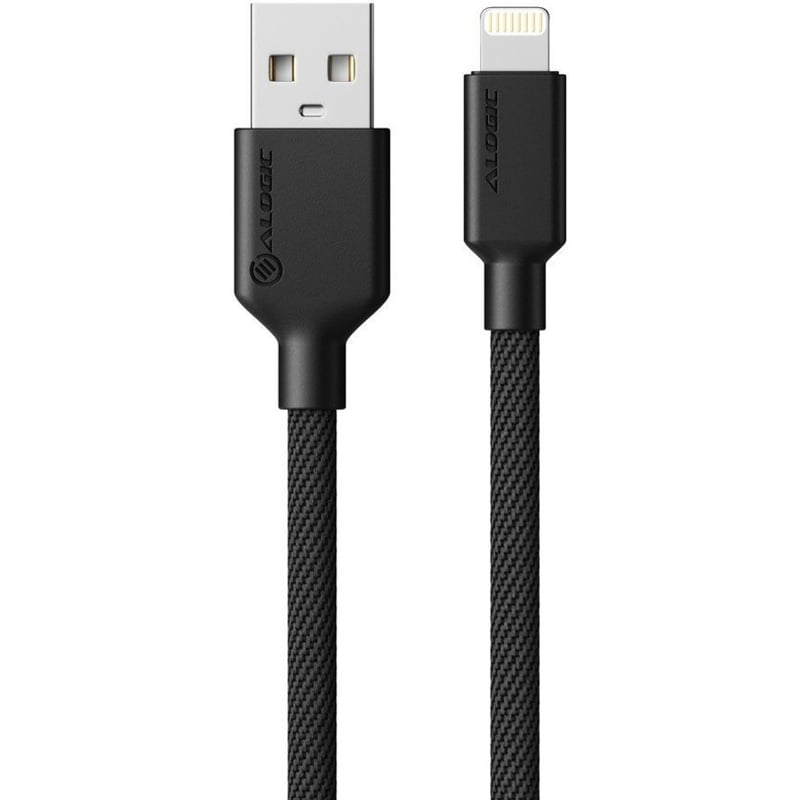 ALOGIC Elements PRO USB-A to Lightning 2m Cable - Black - Thumbnail 2