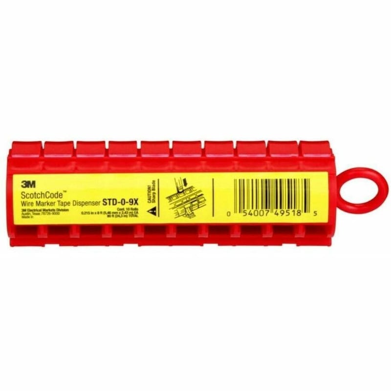 3M SCOTCHCODE WIRE MARKER TAPE DISPENSER WITH TAPE STD-0-9X - Thumbnail 5