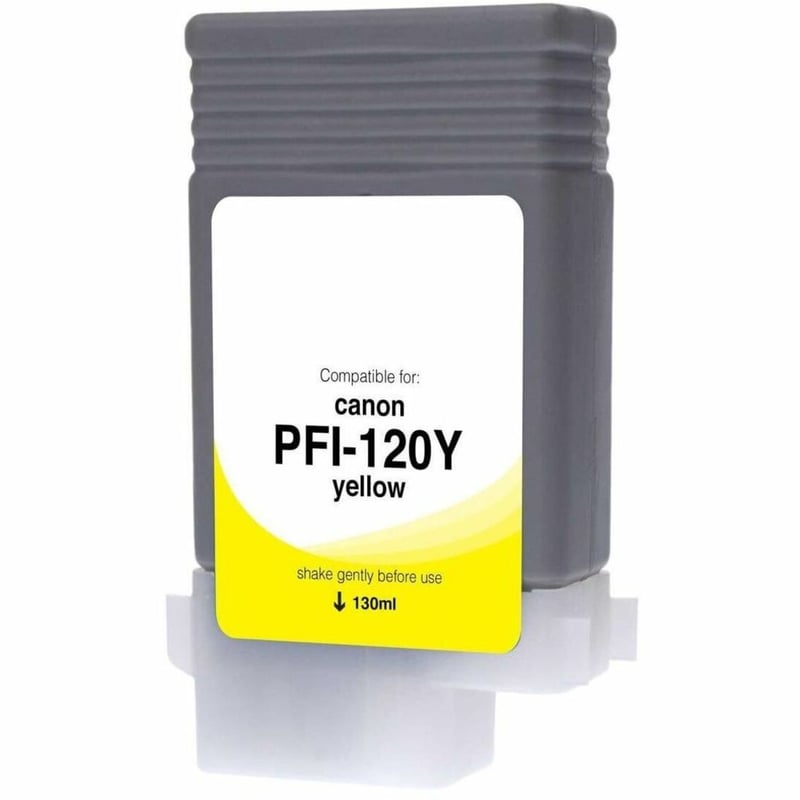 WF Non-OEM New Yellow Wide Format Ink Cartridge for Canon PFI-120 (2888C001) - Thumbnail 1