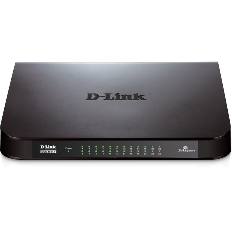 D-Link DGS-1024A 24-Port Gigabit Unmanaged Desktop Switch - Thumbnail 2