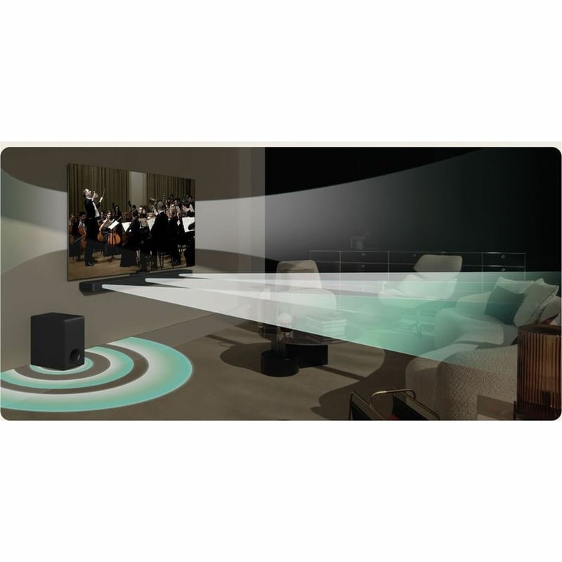 3.1 CH  S60T WITH WOW INTERFACE HDMI ARC BLUETOOTH AI SOUND PRO - Thumbnail 3