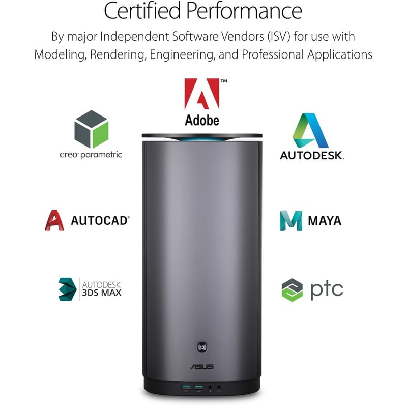 Asus ProArt PA90-M7168ZN Desktop Computer - Intel Core i7 9th Gen i7-9700K - 16 GB RAM DDR4 SDRAM - 1 TB HDD - 512 GB SSD - Mini PC - Midnight Blue - Thumbnail 3