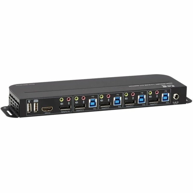 Tripp Lite by Eaton 4-Port DisplayPort/USB KVM Switch - 4K 60 Hz HDR HDCP 2.2 IR DP 1.4 USB Sharing - Thumbnail 4
