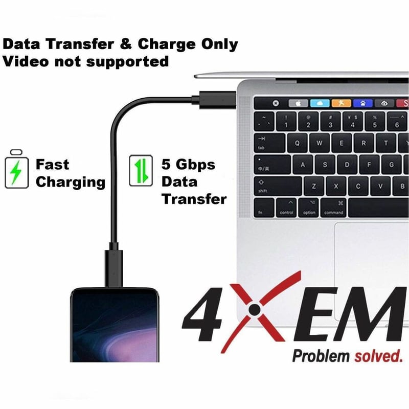 4XEM 6FT USB-C to USB-C Cable - Thumbnail 3