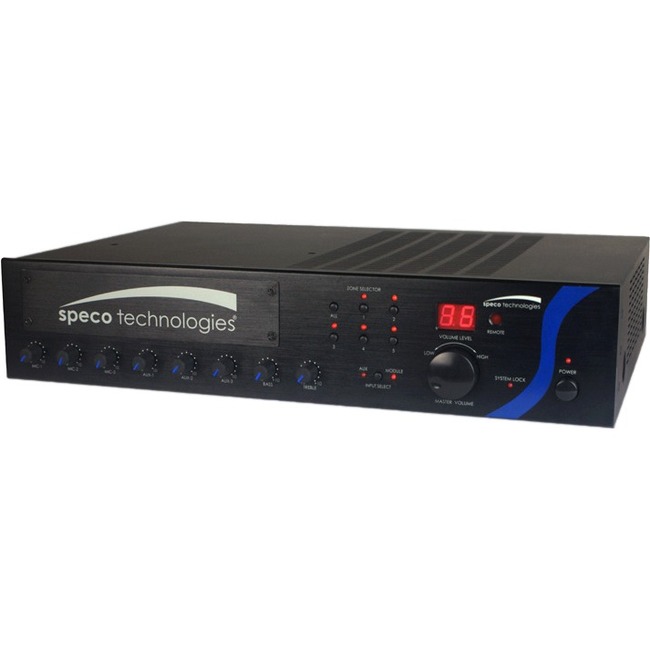 60W PA MIXER AMPLIFIER WITH MODULE BAY- NCLUDES IR REMOTE AND RACK-MOUNTING KIT - Thumbnail 1