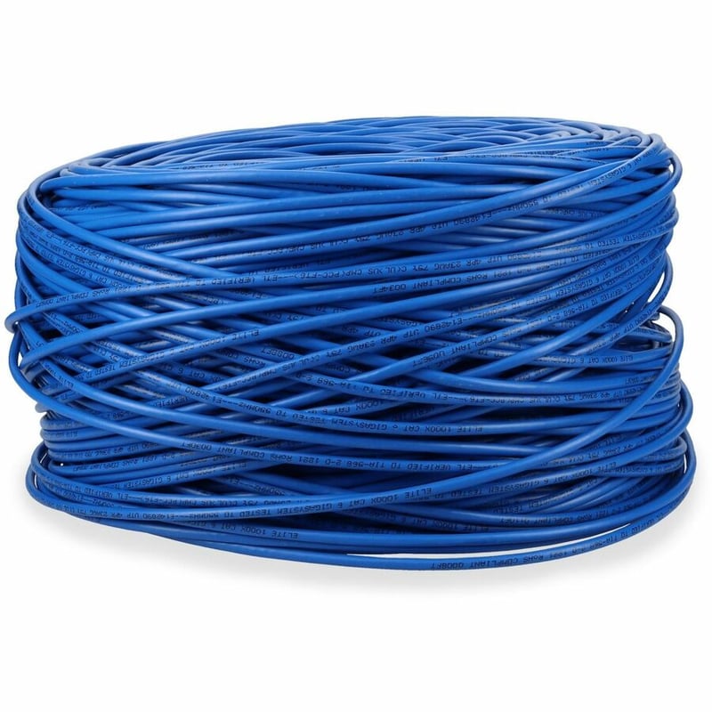 AddOn 1000ft Non-Terminated Blue CAT 6 Shielded Plenum-Rated Bulk Cable - Thumbnail 2