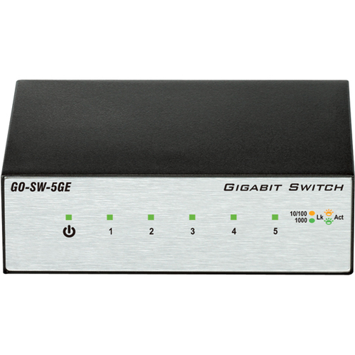 D-Link GO-SW-5GE 5-Port Gigabit Unmanaged Metal Desktop Switch - Thumbnail 1