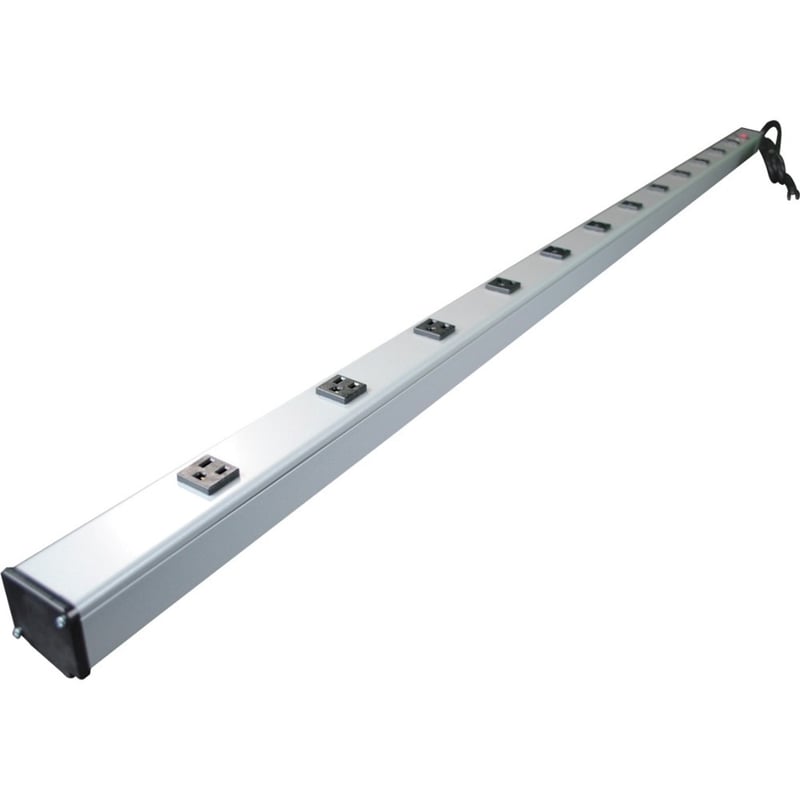 Wiremold UL2064BD 12-Outlets Power Strip