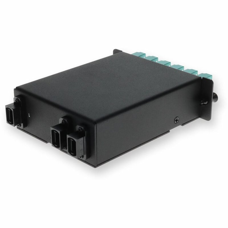 AddOn 4-Bay Cassette 3x 12-Fiber MPO In, 12 LC Duplex Out, Multi-mode Duplex OM4 - Thumbnail 5