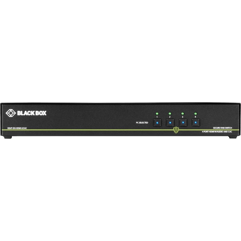 Black Box Secure NIAP 3.0 KVM Switch - Single-Head, HDMI, CAC, 4K, 4-Port - Thumbnail 3